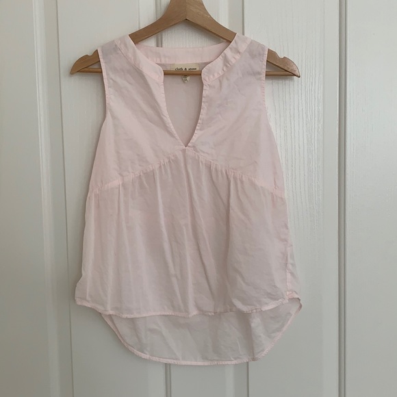 Cloth & Stone | Anthropologie | Pink Cotton Tank - Picture 3 of 6